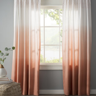 Green Orange Sheer Curtains You Ll Love Wayfair Green Orange Sheer Curtains