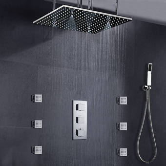 Rebrilliant Cahoon Complete Shower System With Rough In Valve Reviews Wayfair