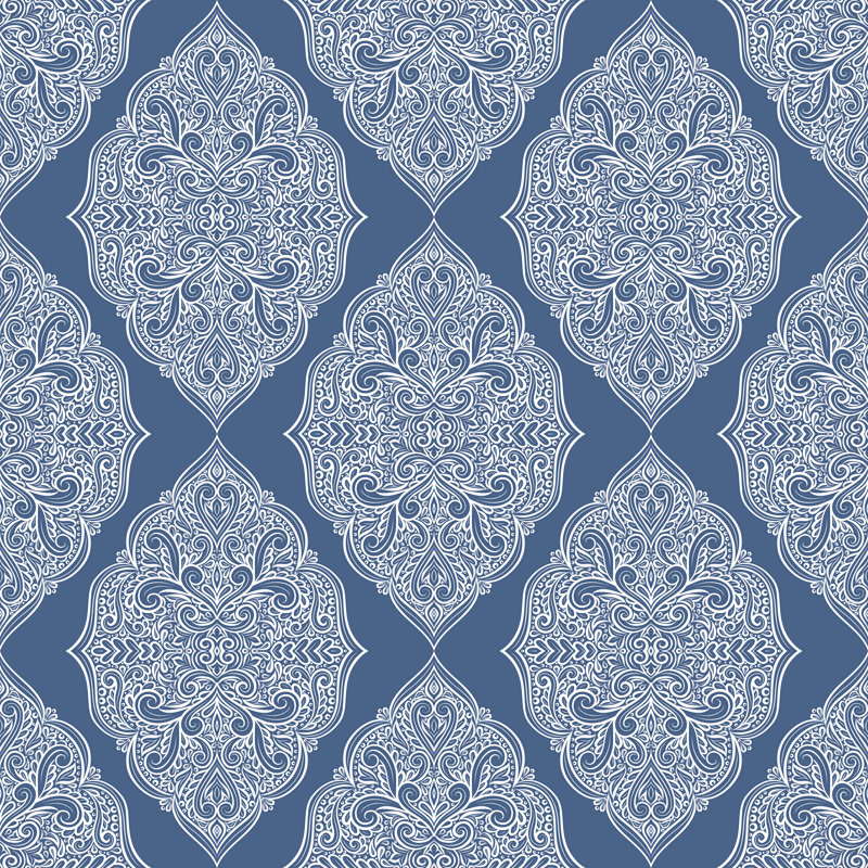 Bungalow Rose Morethampstead Damask Flowers 10 L X 24 W Peel And Stick Wallpaper Roll Wayfair