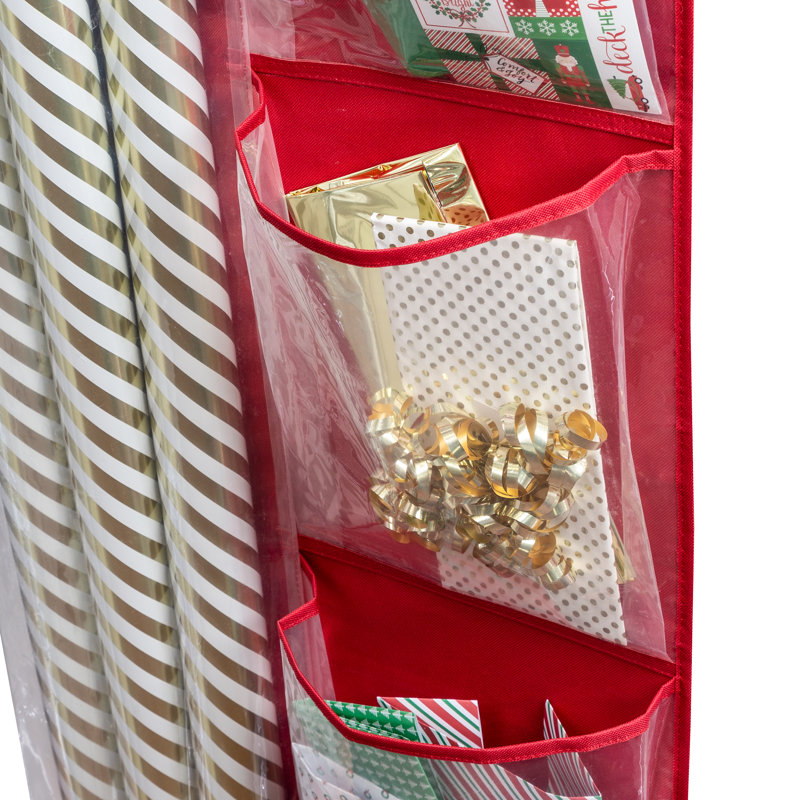 Honey Can Do Over The Door Paper Organizer Gift Wrap Storage