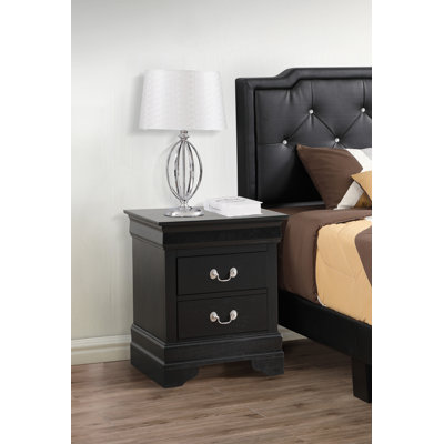 Bolt Furniturelouis Phillipe 2 Drawer Nightstand Bolt Furniture Color Black Dailymail