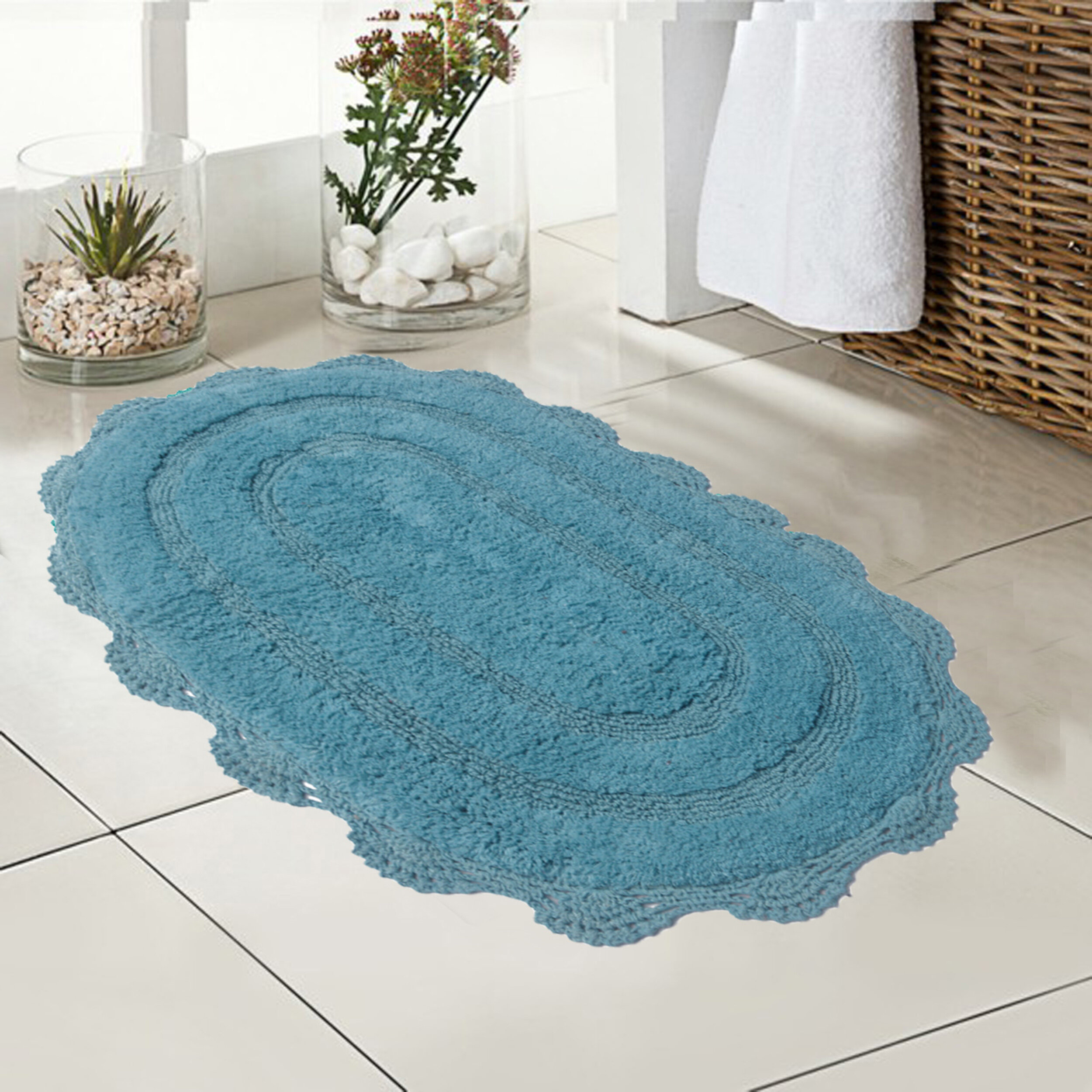 oval bath mat non slip