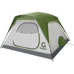 3min Portable Camping Tents Hiking Picnics 6 Person Waterproof Gray Easy Setup 