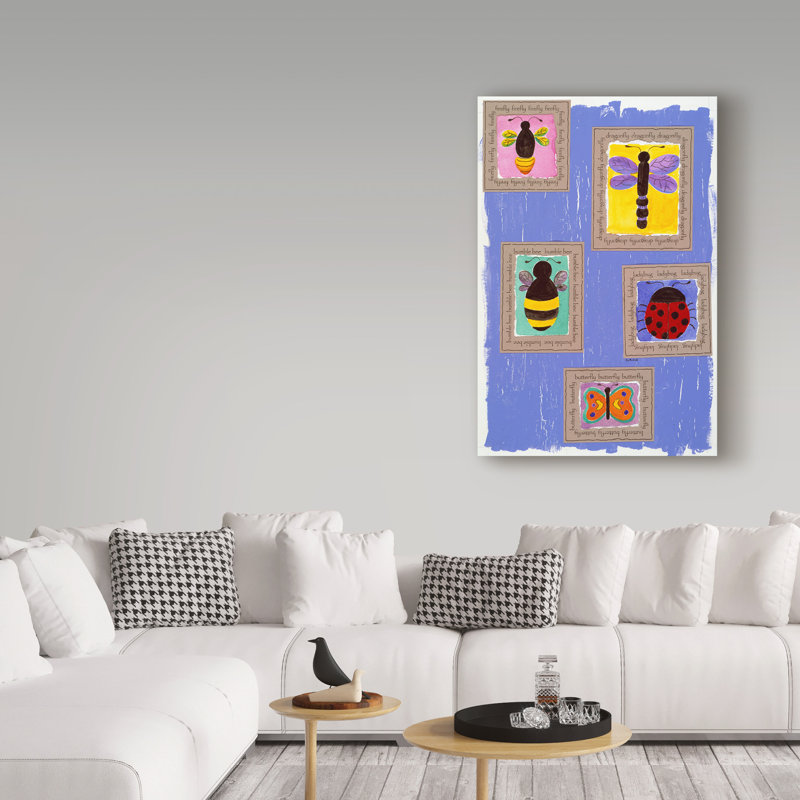 Winston Porter Bug Frames Acrylic Painting Print On Wrapped Canvas Wayfair