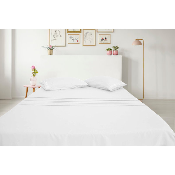600 THREAD COUNT,CHERYL PURPLE FLORAL QUEEN SIZE SHEET SET 100/% ORGANIC COTTON
