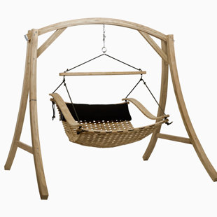Hammons Teak Porch Swing with Stand