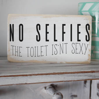 Winston Porter The Best Seat In The House Bathroom Wood Sign Wall