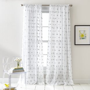 DKNY City Gauze White/ Ivory 4 Panels Drapes Rod Pocket Window Curtain 50x96 