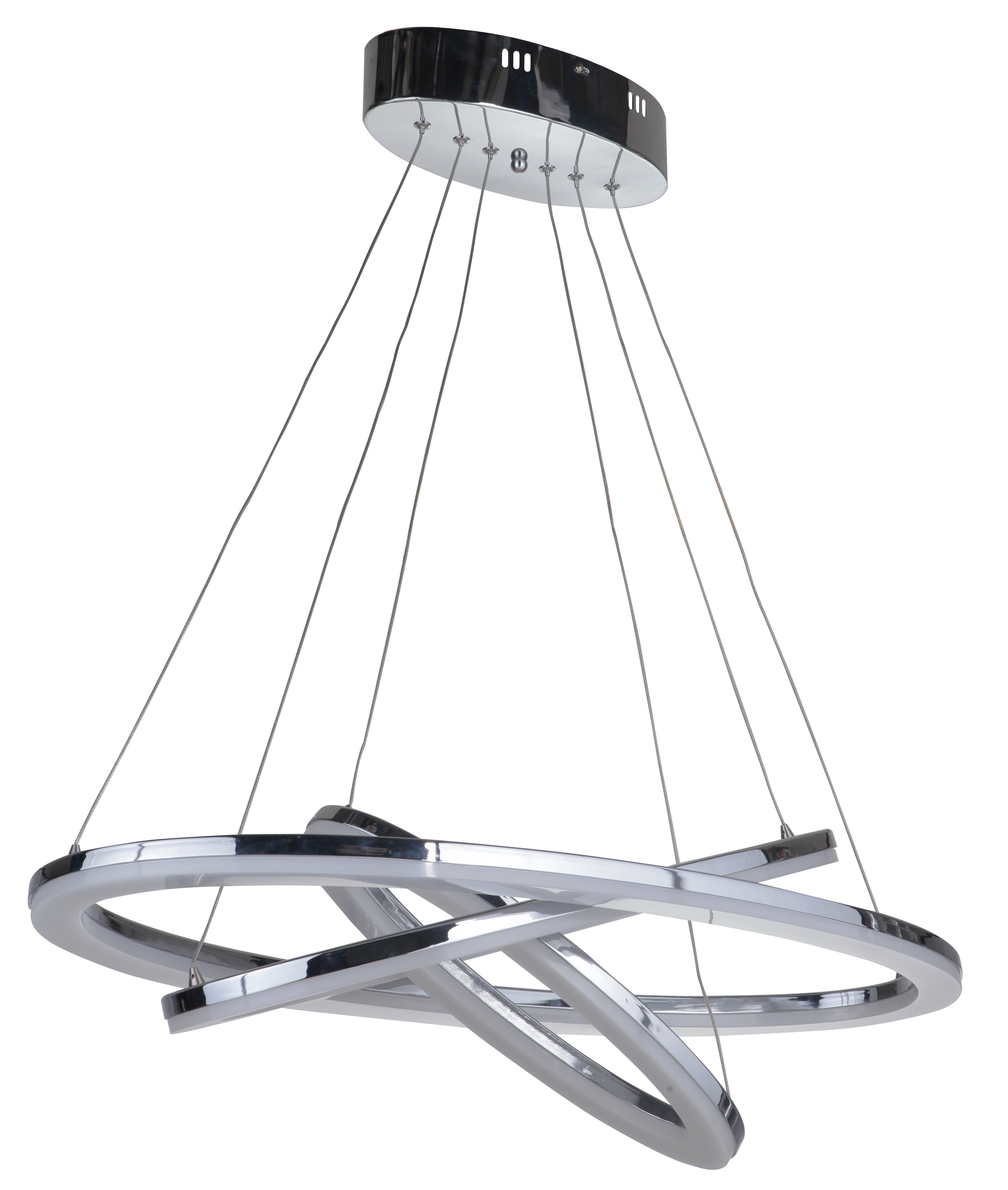 Orren Ellis Corinna 3 Light Led Unique Statement Geometric Chandelier Wayfair