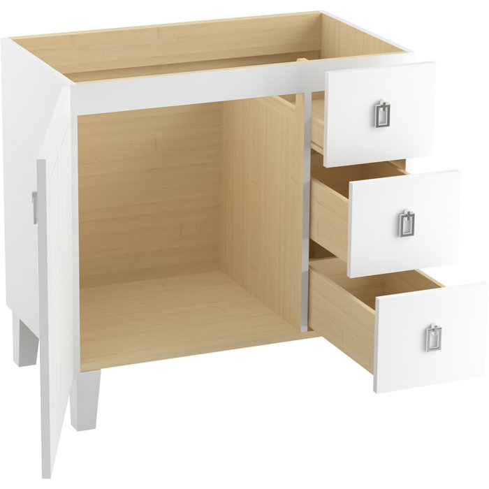 Kohler Poplin 36 In Vanity With Furniture Legs 1 Door And 3