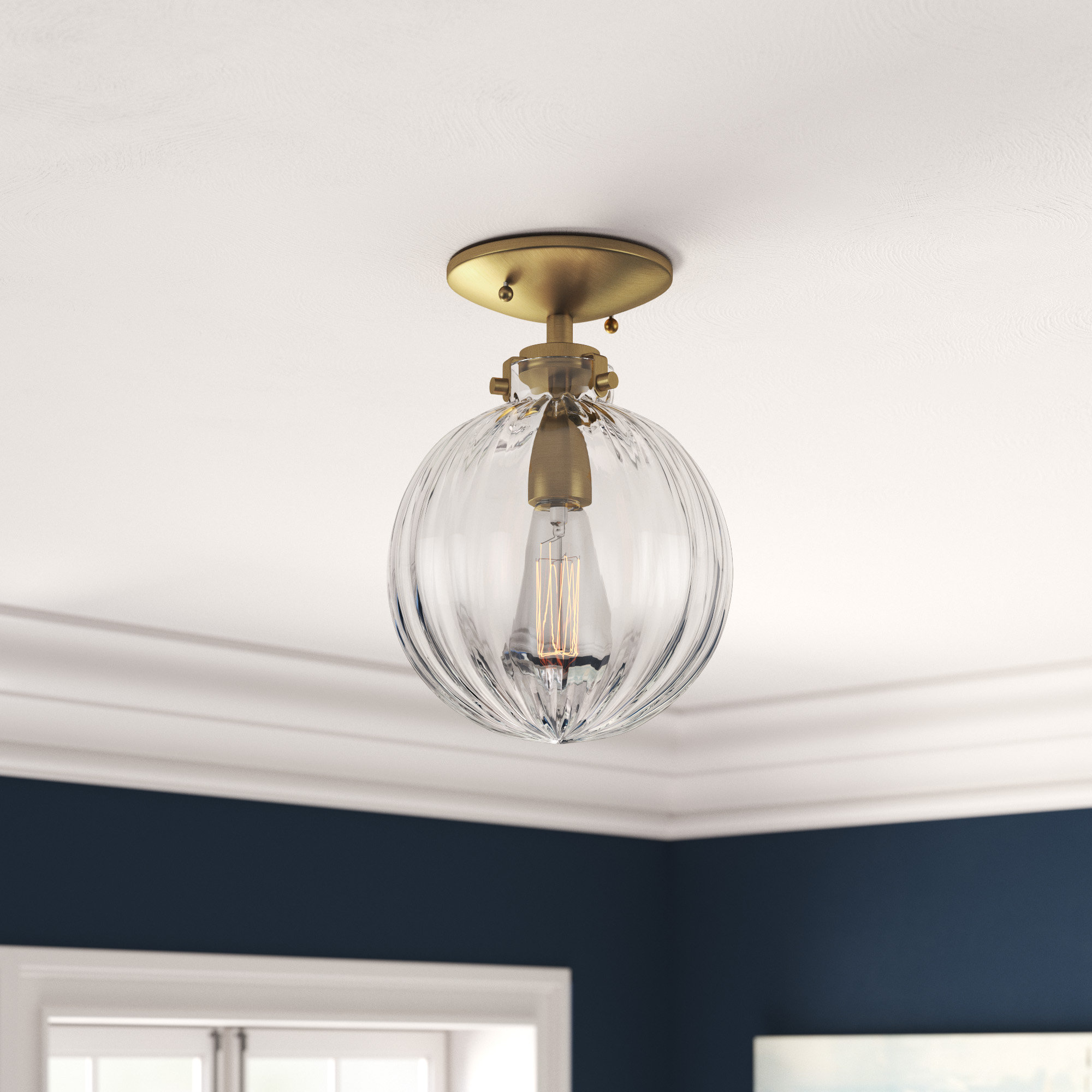 Nicholas 1 Light Semi Flush Mount Reviews Birch Lane