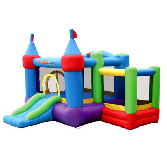 bouncy castle slide into ball pit
