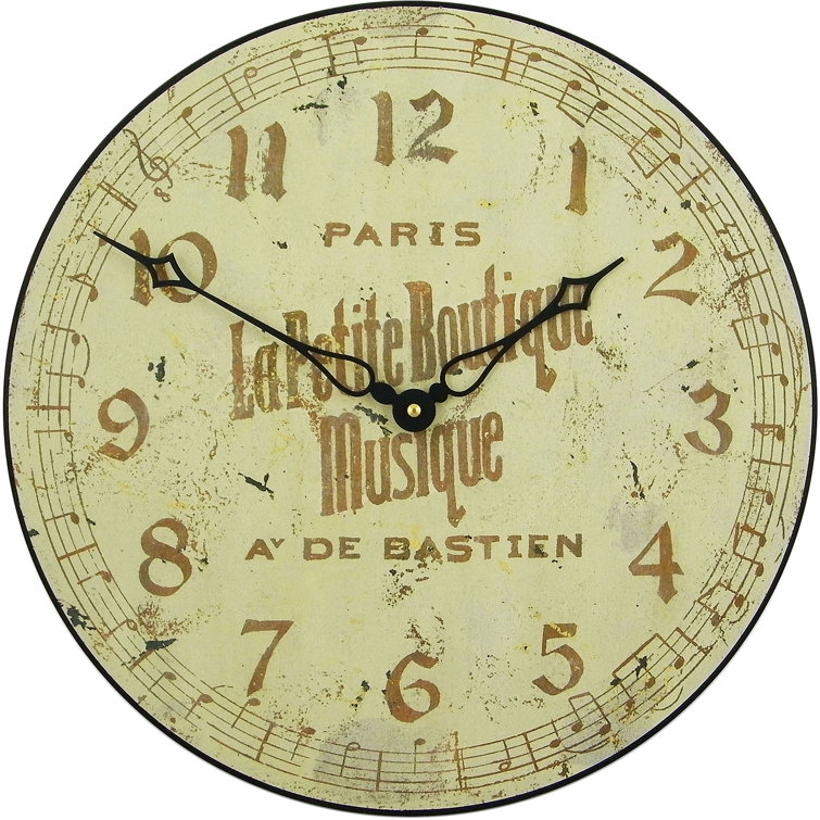Roger Lascelles Clocks Musique 36cm Wall Clock Wayfair Co Uk