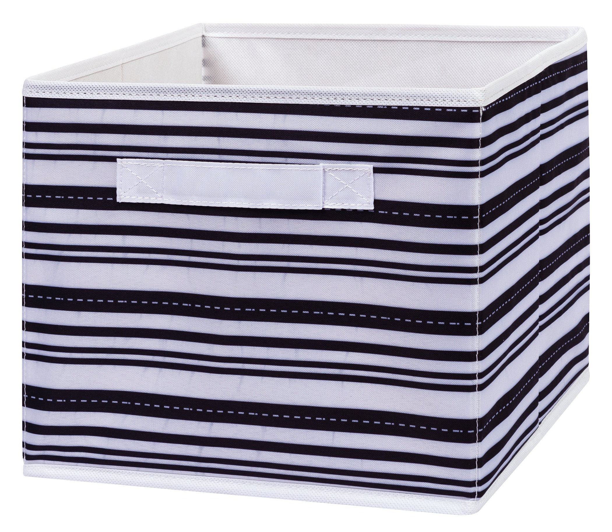 Rebrilliant Stripe Fabric Storage Bin Wayfair