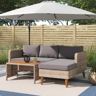 seychelles 6 seater rattan effect patio