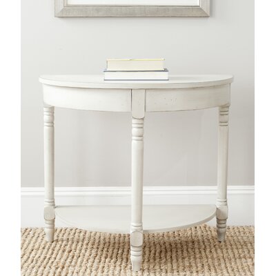 Lark Manor Joanna 30" Solid Wood Console Table  Color: White