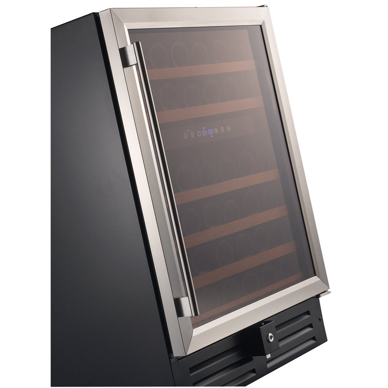 Smith Hanks 46 Bottle Dual Zone Freestanding Built In Wine Refrigerator Reviews Wayfair