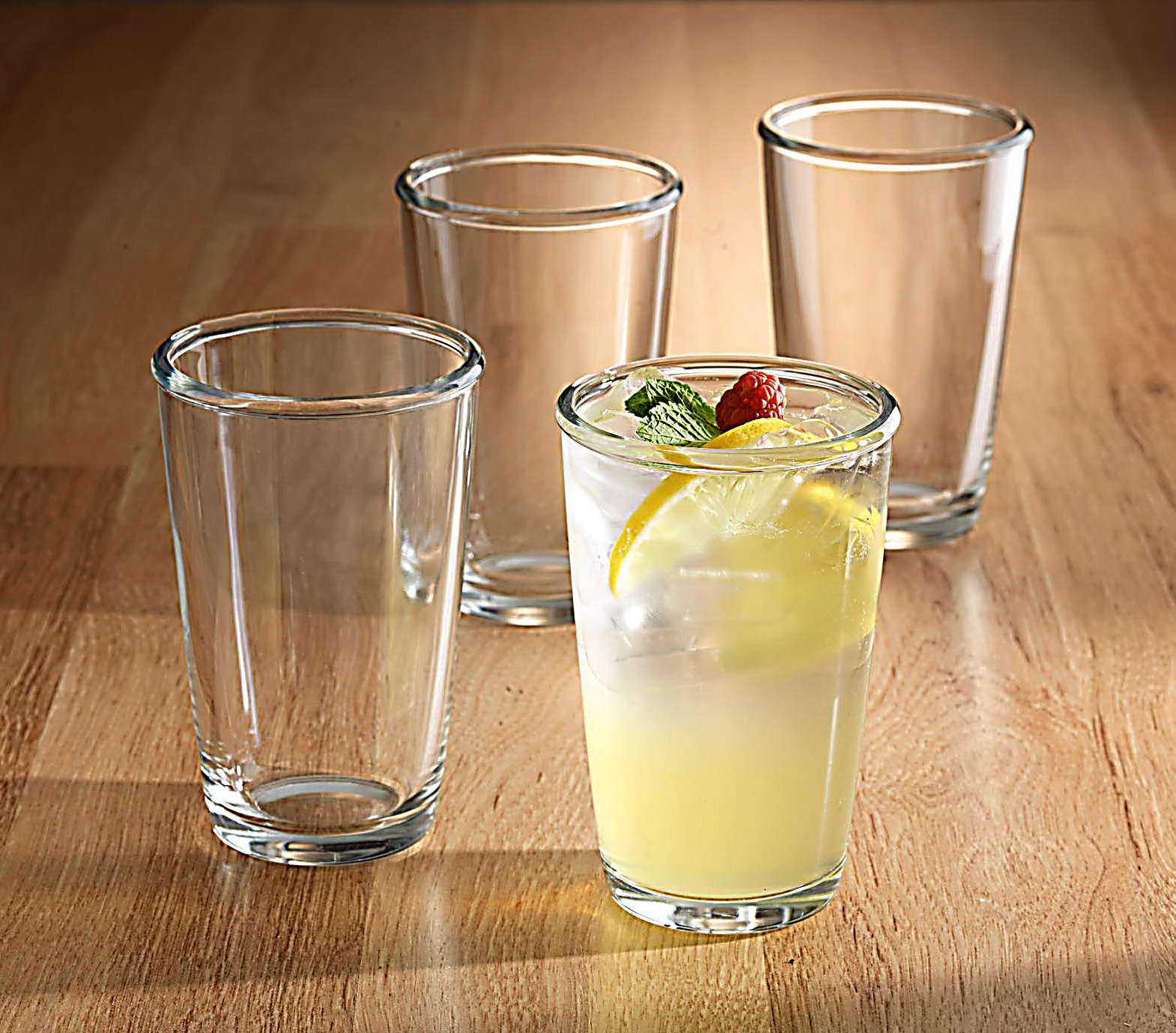 tinted drinking glasses