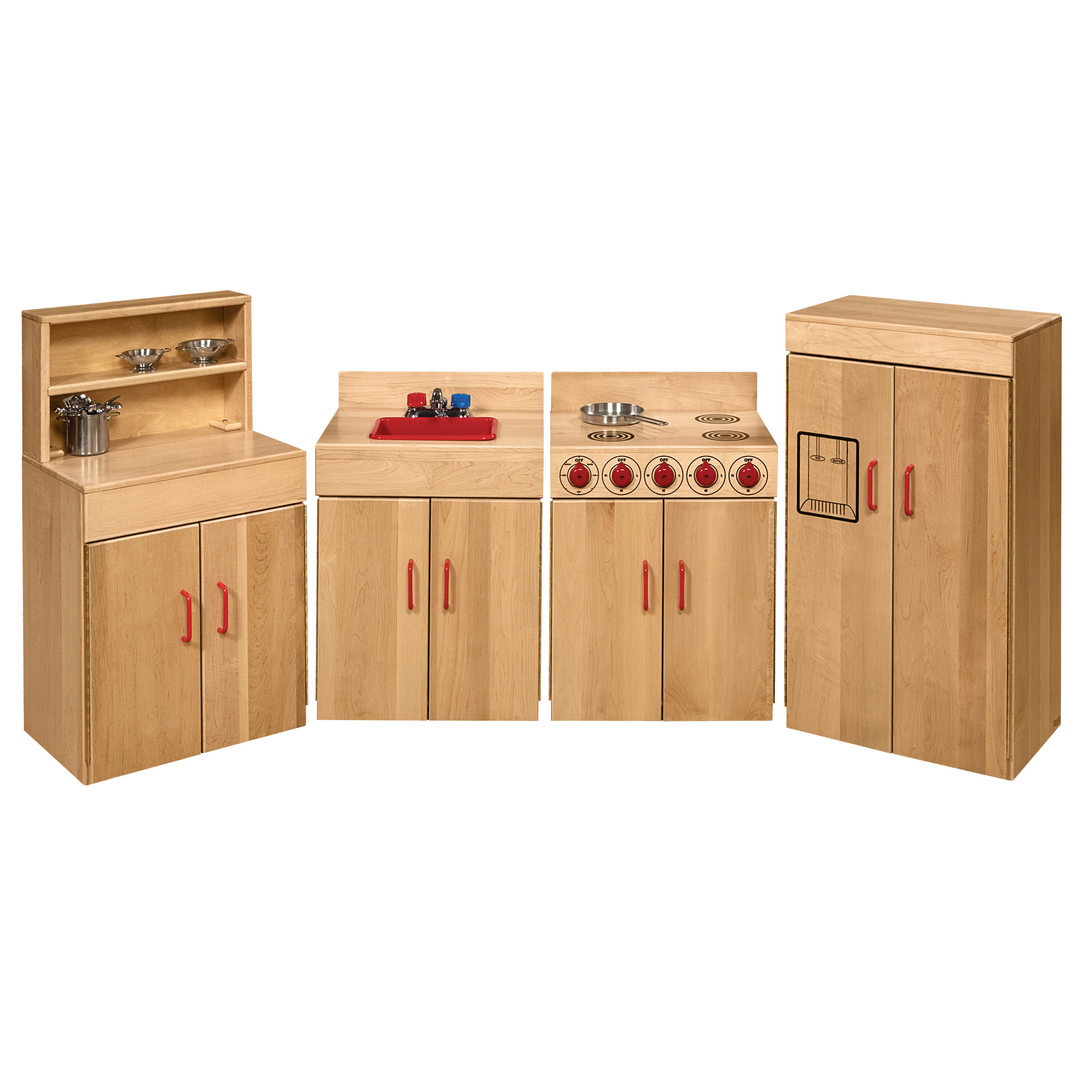 Solid Wood Play Kitchen Sets 