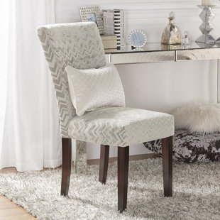 Go to store & view more images Willa Arlo Interiors Hurst Chevron Print Parson Chair (Set of 2)