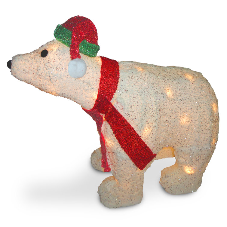lighted outdoor bear