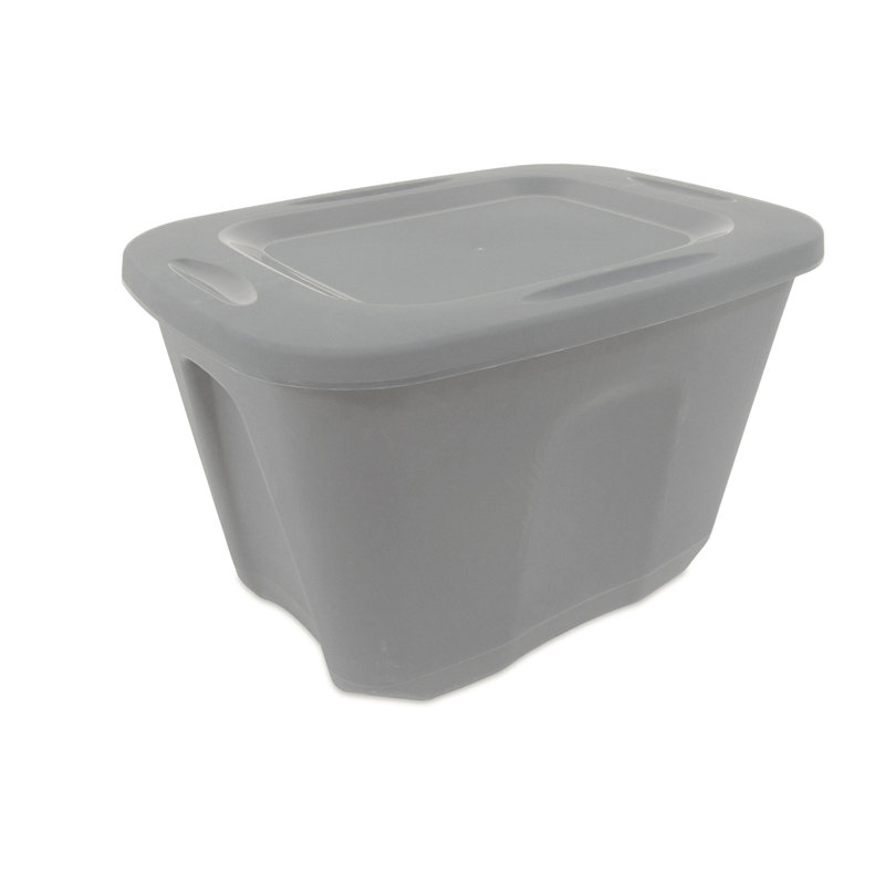 Homz 10 Gallon Plastic Storage Tote Reviews Wayfair 10 Gallon Plastic Storage Tote