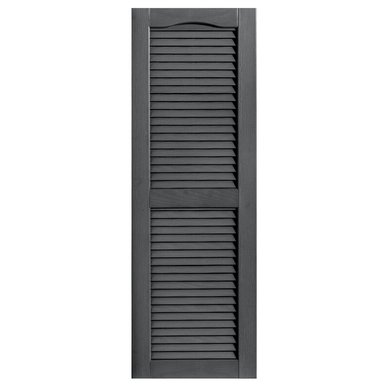 Alpha Shutters Exterior Vinyl Louvred Shutter & Reviews - Wayfair Canada