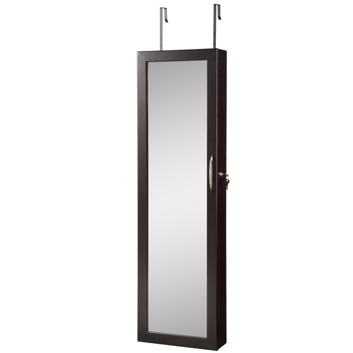 Ebern Designs Over The Door Jewellery Armoire Lockable Wall