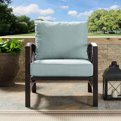 Summerton Teak Patio Chair With Cushions Reviews Birch Lane