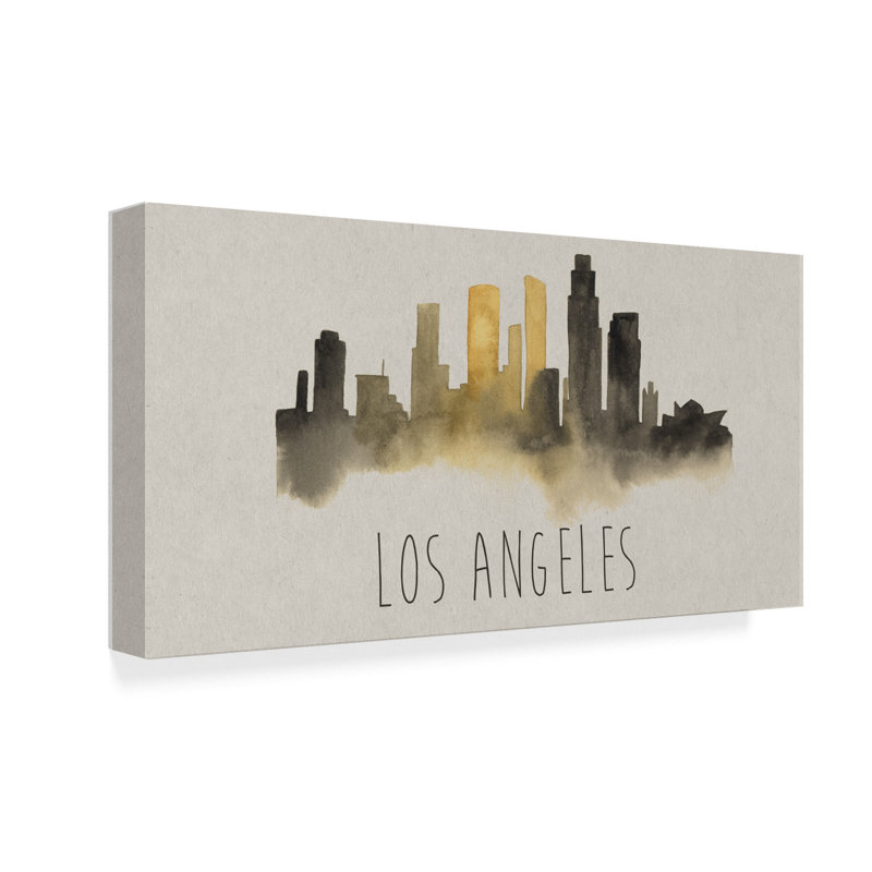 East Urban Home City Silhouettes Iv Acrylic Painting Print On Wrapped Canvas Wayfair