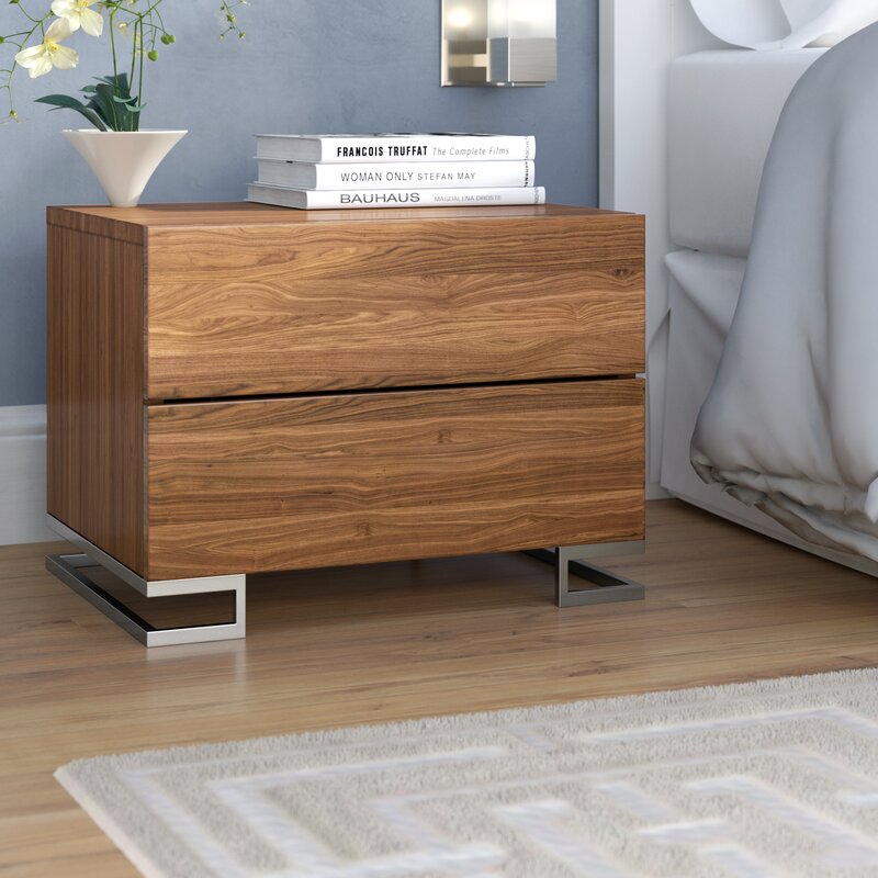 Wade Logan Domingo 2 Drawer Nightstand Reviews Wayfair Ca