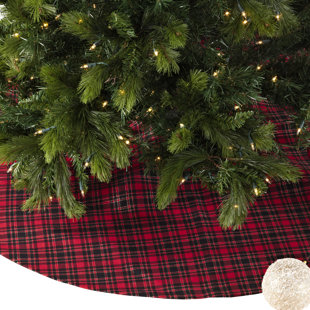 Plaid Christmas Tree Skirt Plaid Christmas Tree Skirt