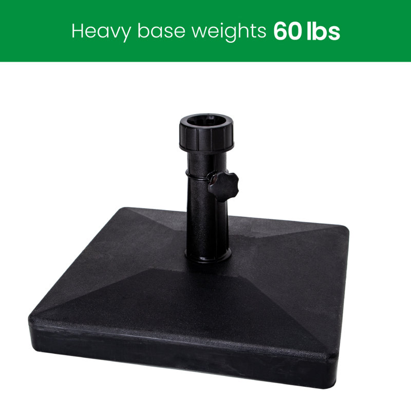 Freeport Park Pauletta Heavy Duty Patio Market Concrete Free Standing Umbrella Base Reviews Wayfair