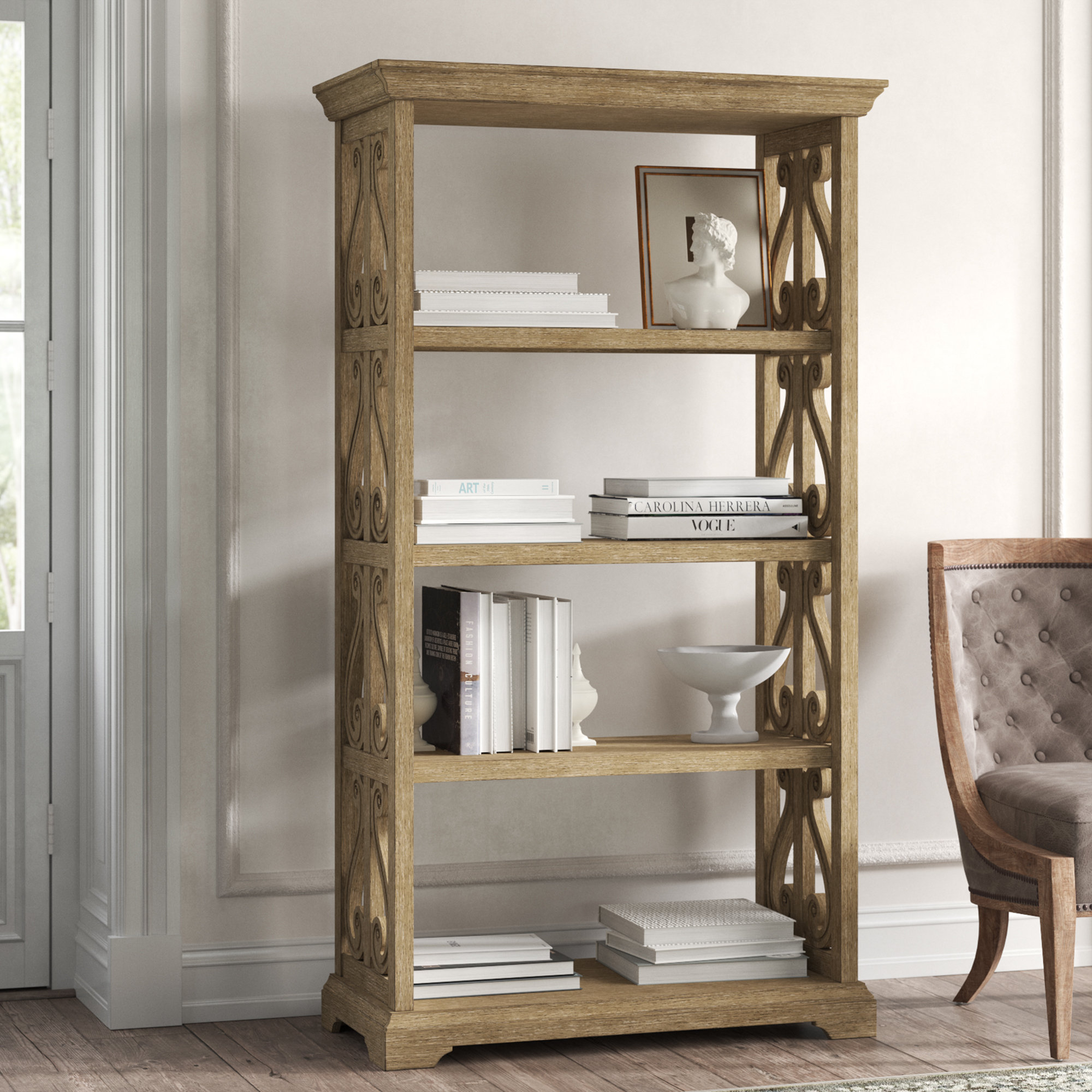 parsons 5 shelf bookcase