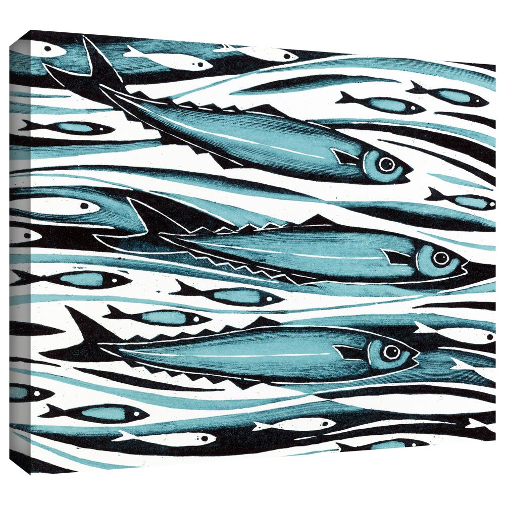 Fish Wall Decorations - 'Sprats' - Painting Print on Canvas