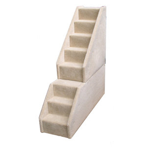 Bear's Stairsu2122 Mini Carpeted 8 Step Pet Stair