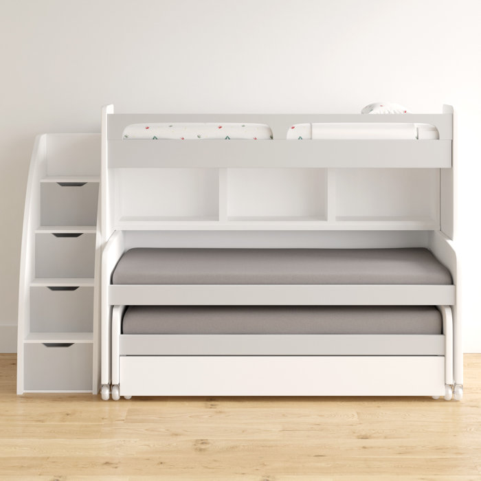 Gautreau Twin L Shaped Bunk Bed With Trundle