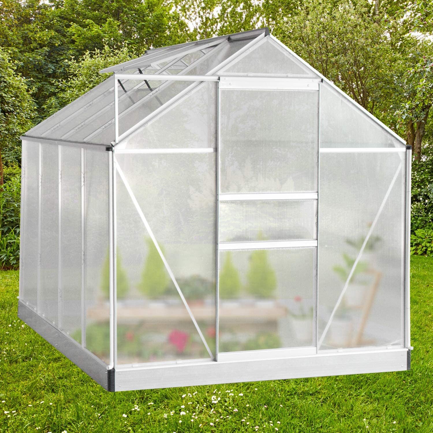 Aoxun 74 8 W X 98 8 D Greenhouse Wayfair