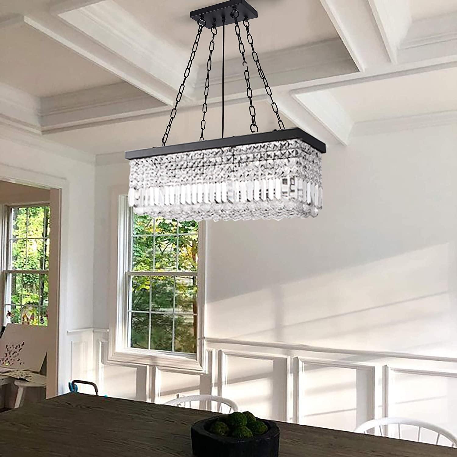 Modern Crystal Chandelier Light  Ceiling Lamp Lighting Home Room Decor K9 Clear