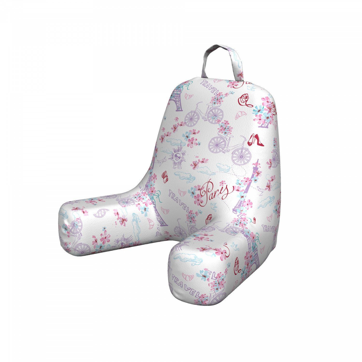 pink reading pillow