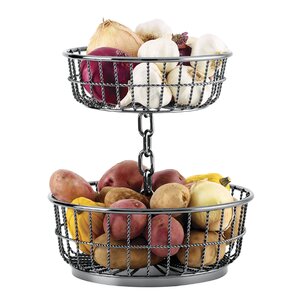 2-Tier Round Fruit Bowl