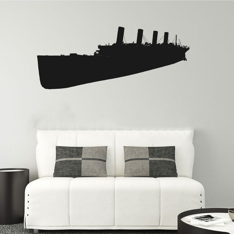 Breakwater Bay Kisag Titanic Silhouette Vinyl Wall Decal | Wayfair