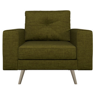 Binns Oxford Weave Armchair by Corrigan Studio
