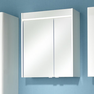 60 x 70 cm Verspiegelter Badschrank Piolo mit in..