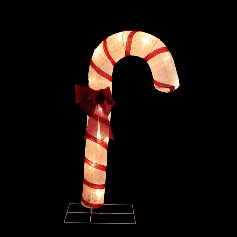 Northlight 72 Pre Lit Red And White Glitter Candy Cane Outdoor Christmas Yard Art Decoration