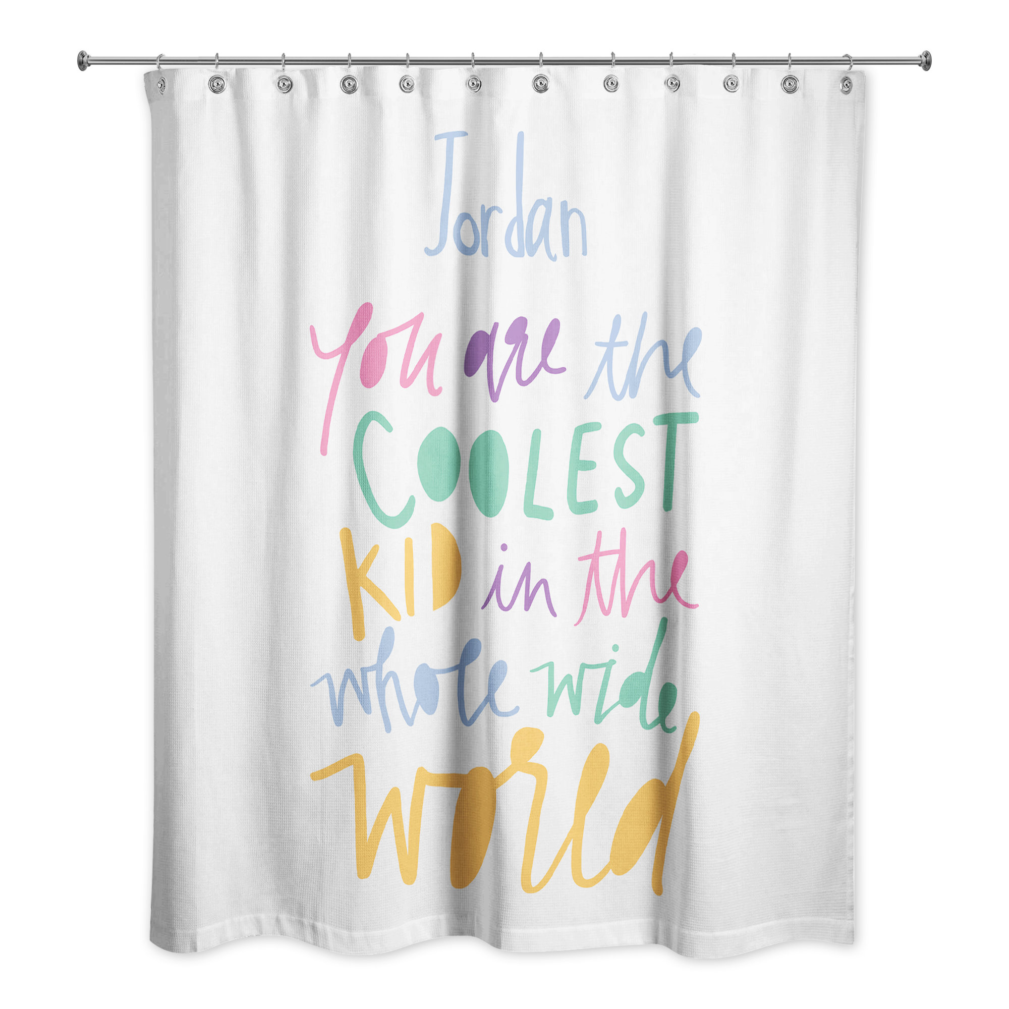 Harriet Bee Drachten Coolest Kid Single Shower Curtain Wayfair
