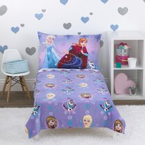 Disney FROZEN Anna Elsa sisters Baby Toddler Bedding Set 100% COTTON pink Magic 