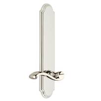 Grandeur 836612 Hardware Arc Tall Plate Double Dummy with Georgetown Lever in Polished Brass 