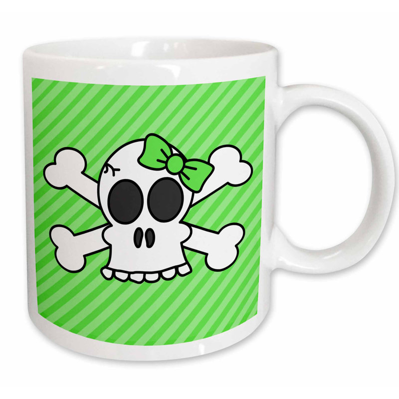 East Urban Home Cute Goth Punk Girl Skull With Bow And Crossbones Stripes Coffee Mug Wayfair Subscribe to wethrift's email alerts for bow & crossbones and we will send you an email notification every time we discover a new discount. wayfair