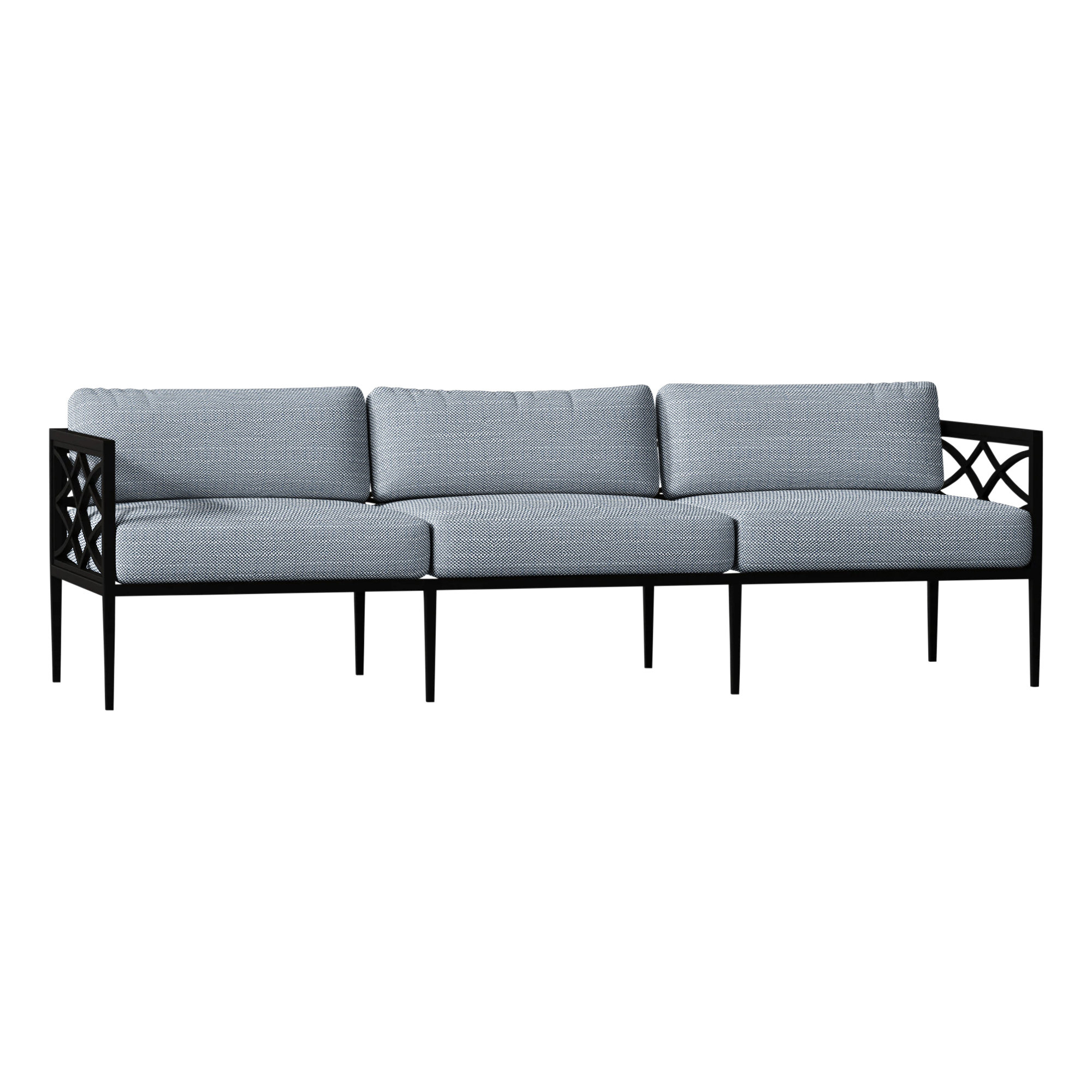 Summer Classics Elegante 82.5'' Wide Outdoor Patio Sofa with Cushions